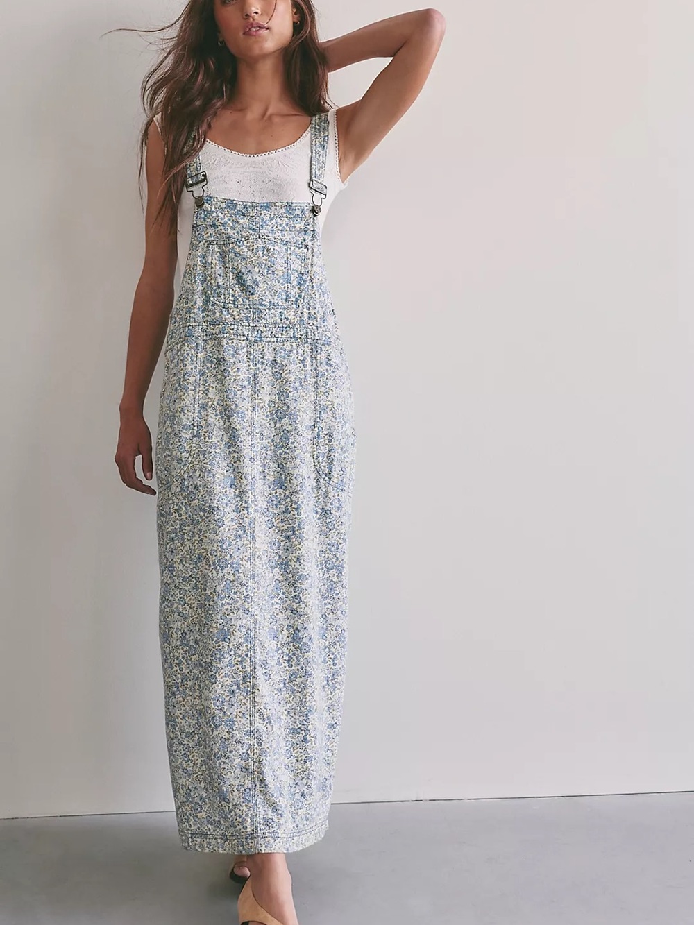 Free People Hanson Apron Midi Dress Size Small